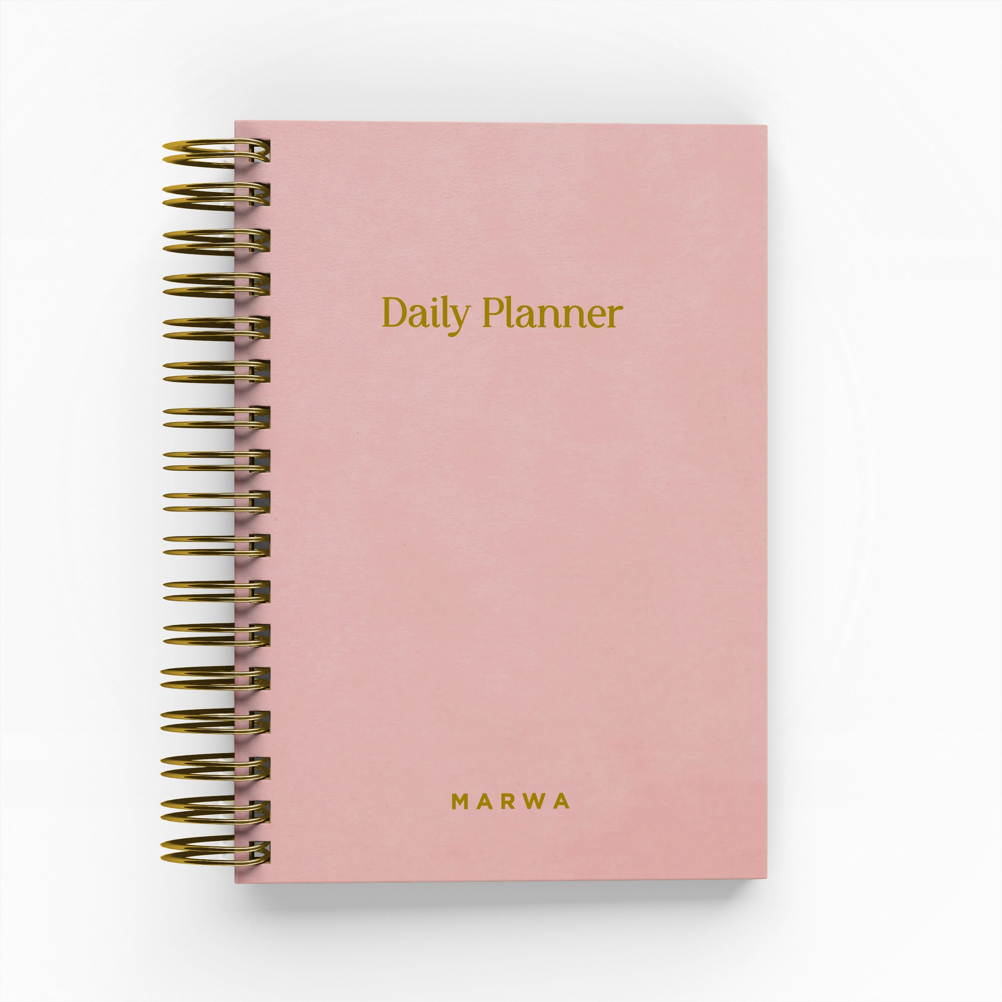 Simple Vegan Leather Foil Daily Planner