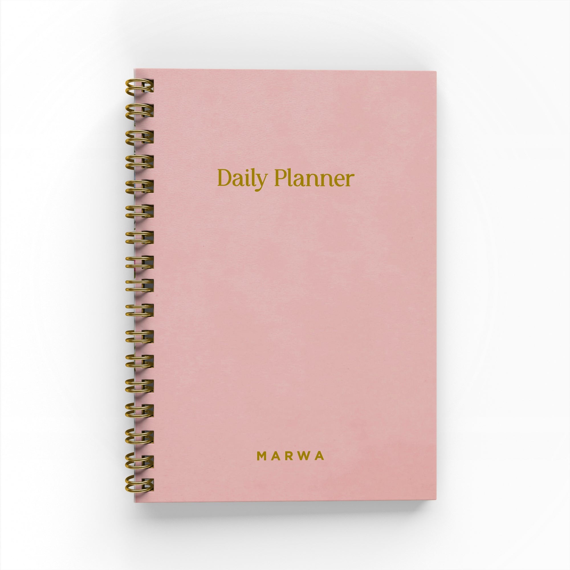 Simple Vegan Leather Foil Undated Planner