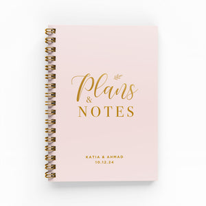 Plans & Notes Foil Wedding Planner