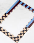 Retro Grid - Classic Frame Magnet