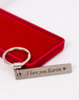 Engraved Stainless Keychain