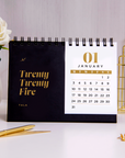 Yearly Foil Bold Desk Calendar
