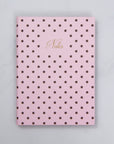 Strawberry Latte Polka Dot Lined Notebook