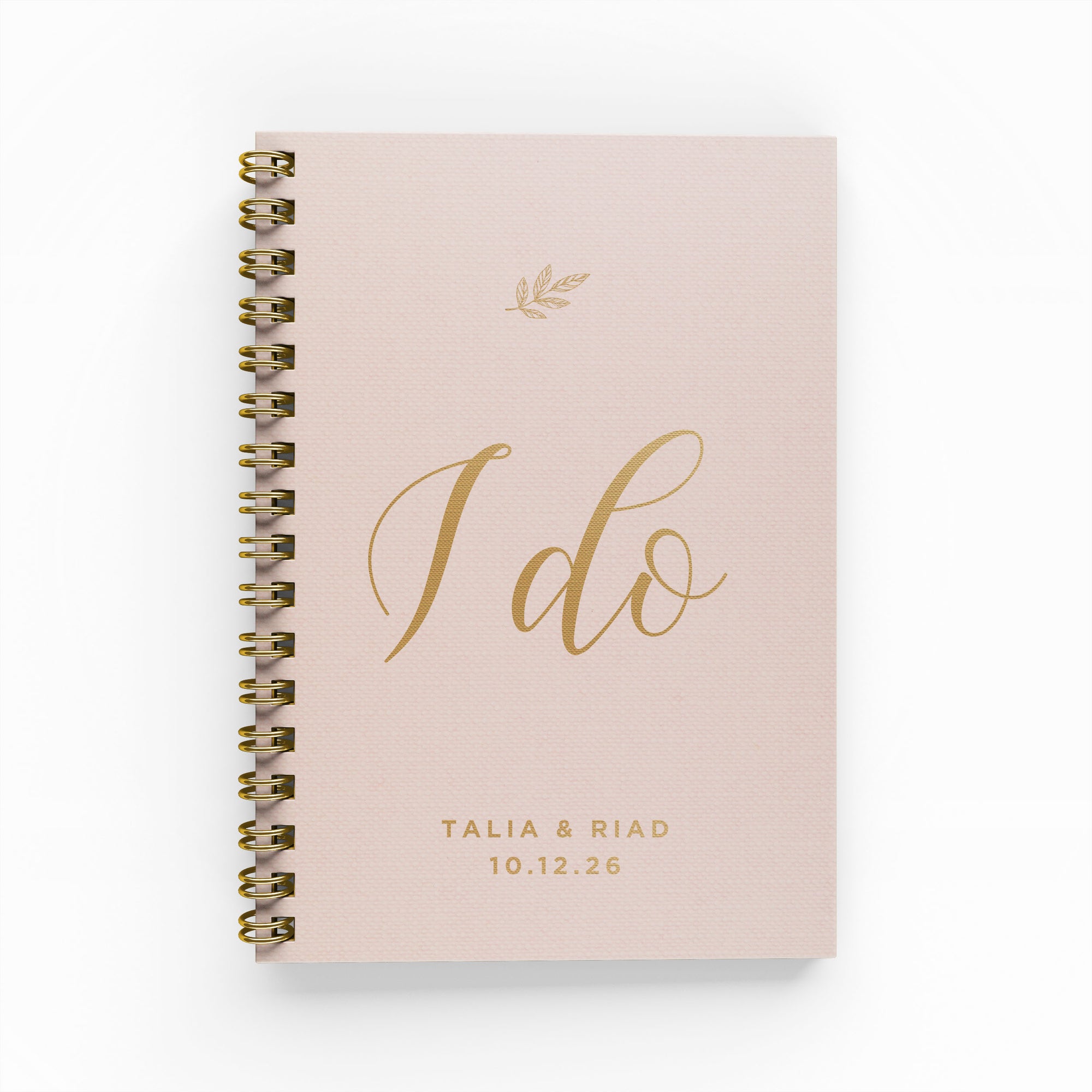 I Do Linen Touch Foil Wedding Planner