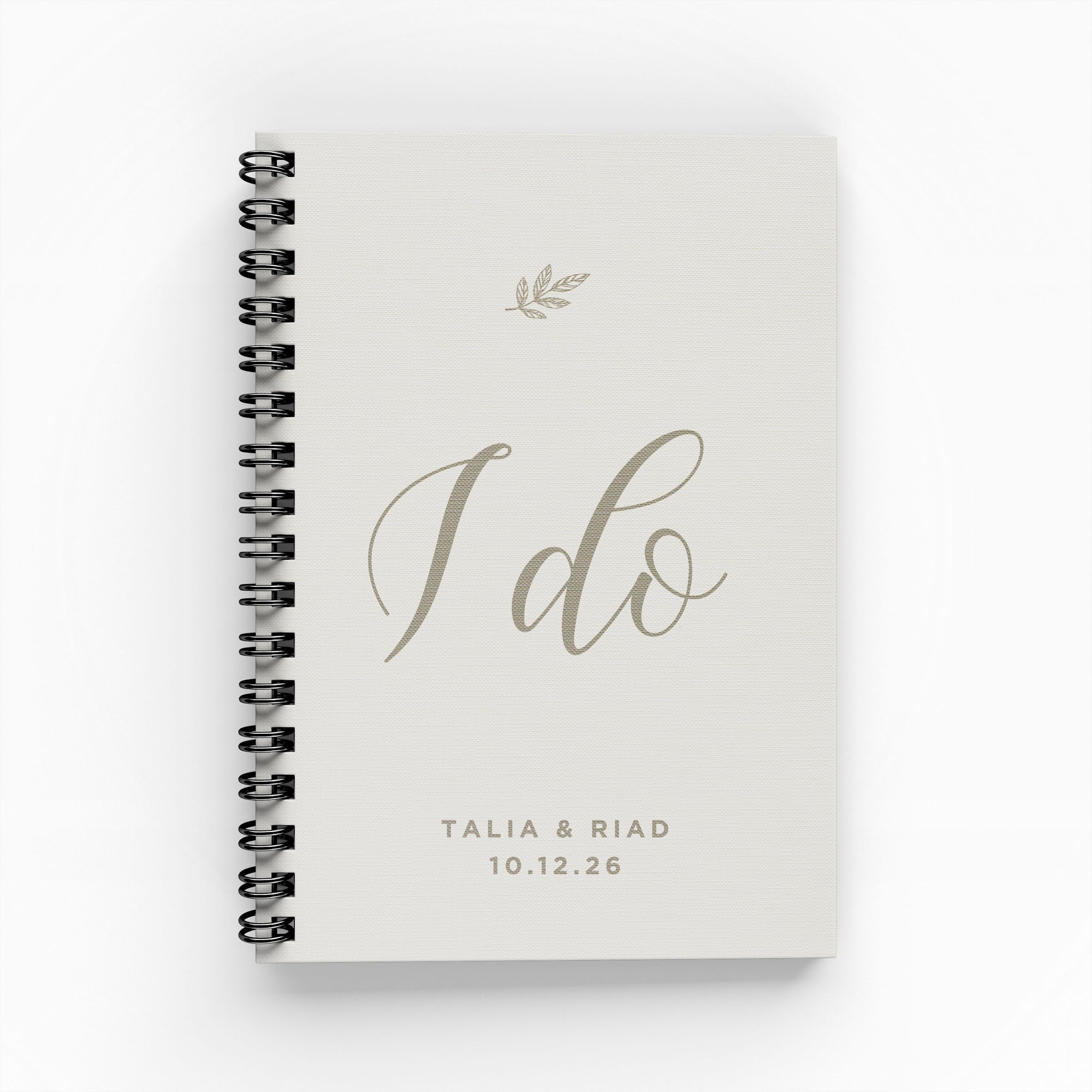I Do Linen Touch Foil Wedding Planner