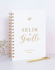 Playful Names Foil Wedding Lined Notebook