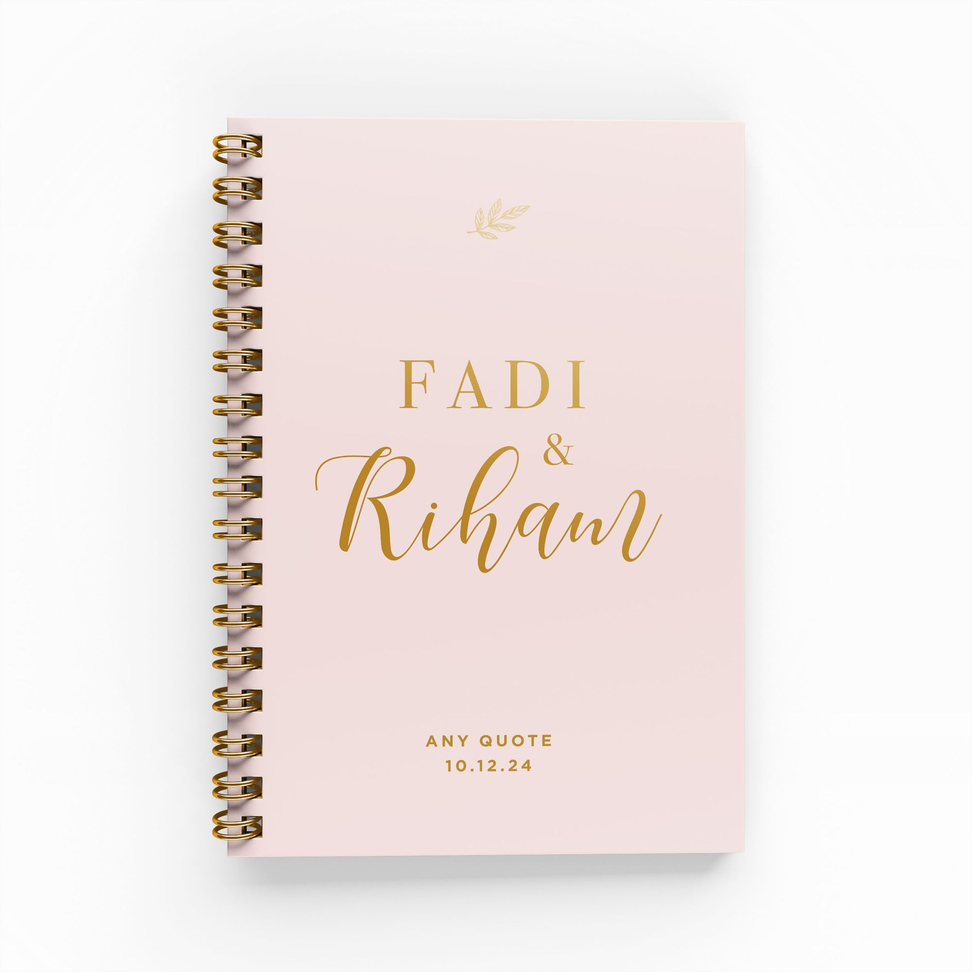 Playful Names Foil Wedding Planner