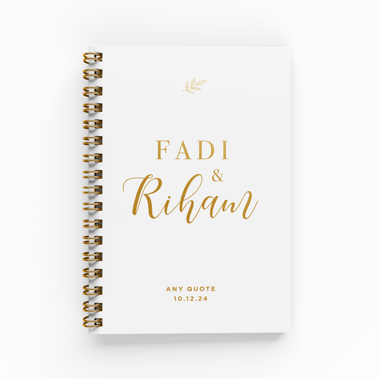 Playful Names Foil Wedding Planner