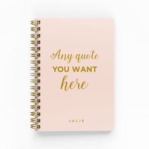 Any Quote Foil Lined Notebook