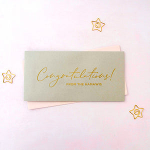 Congratulations Money Envelope - Pack of 5