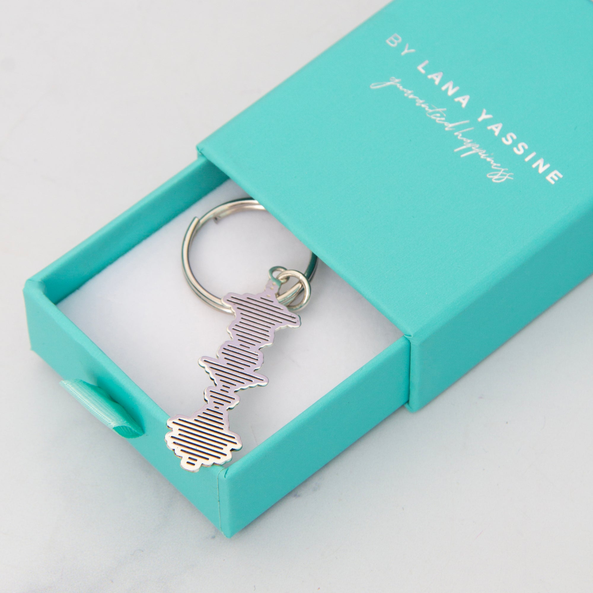 Our Little Secret Sound Wave Keychain