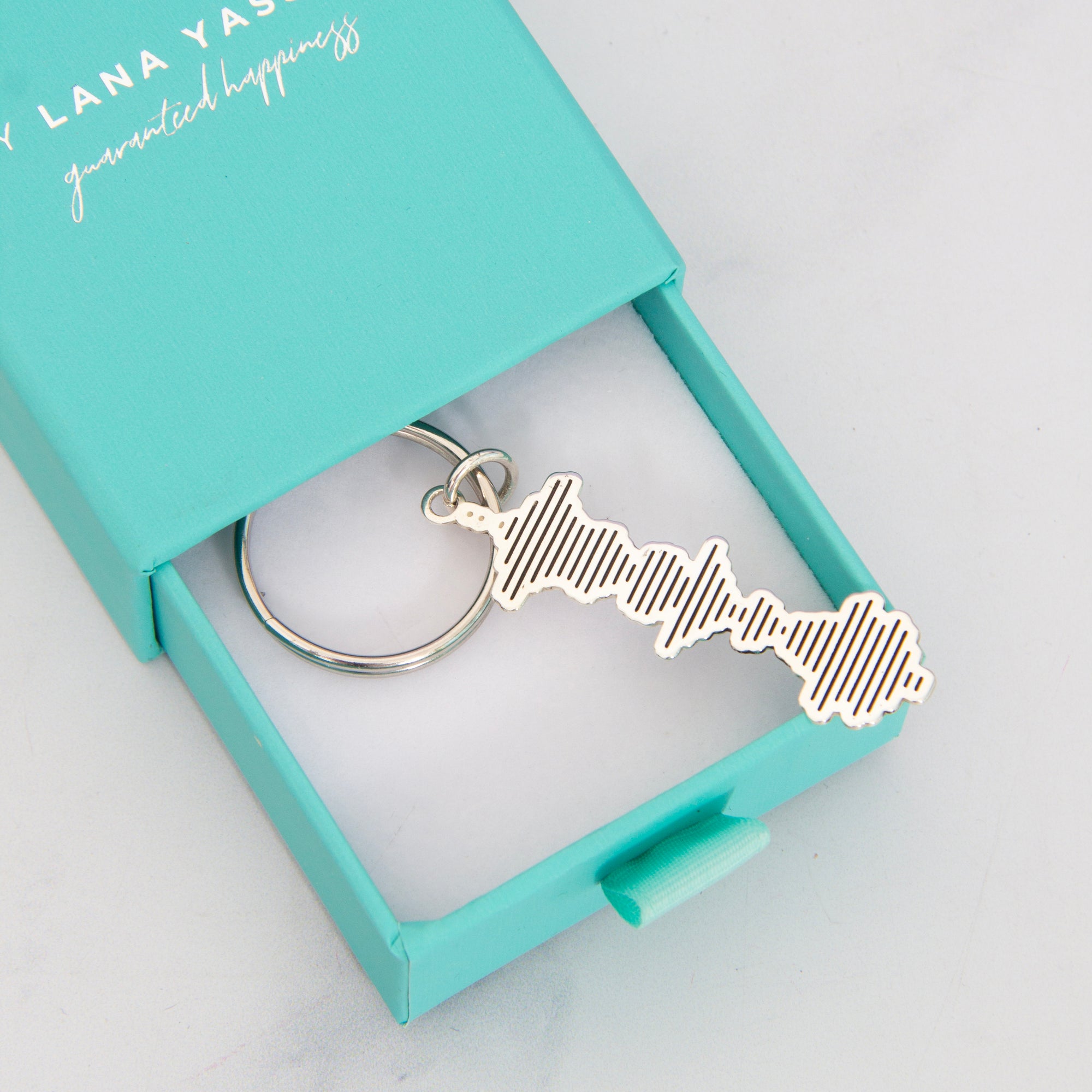 Our Little Secret Sound Wave Keychain