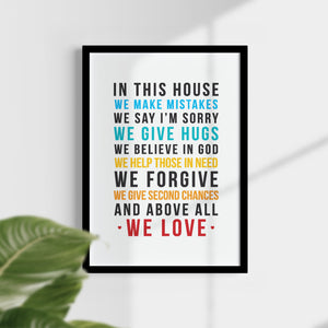 "In This House" Wall Art - By Lana Yassine