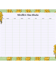 Keep Smiling Time Blocks Weekly Desk Planner | The Secret Society