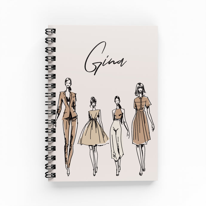 Nude Fashion Lined Notebook - By Lana Yassine