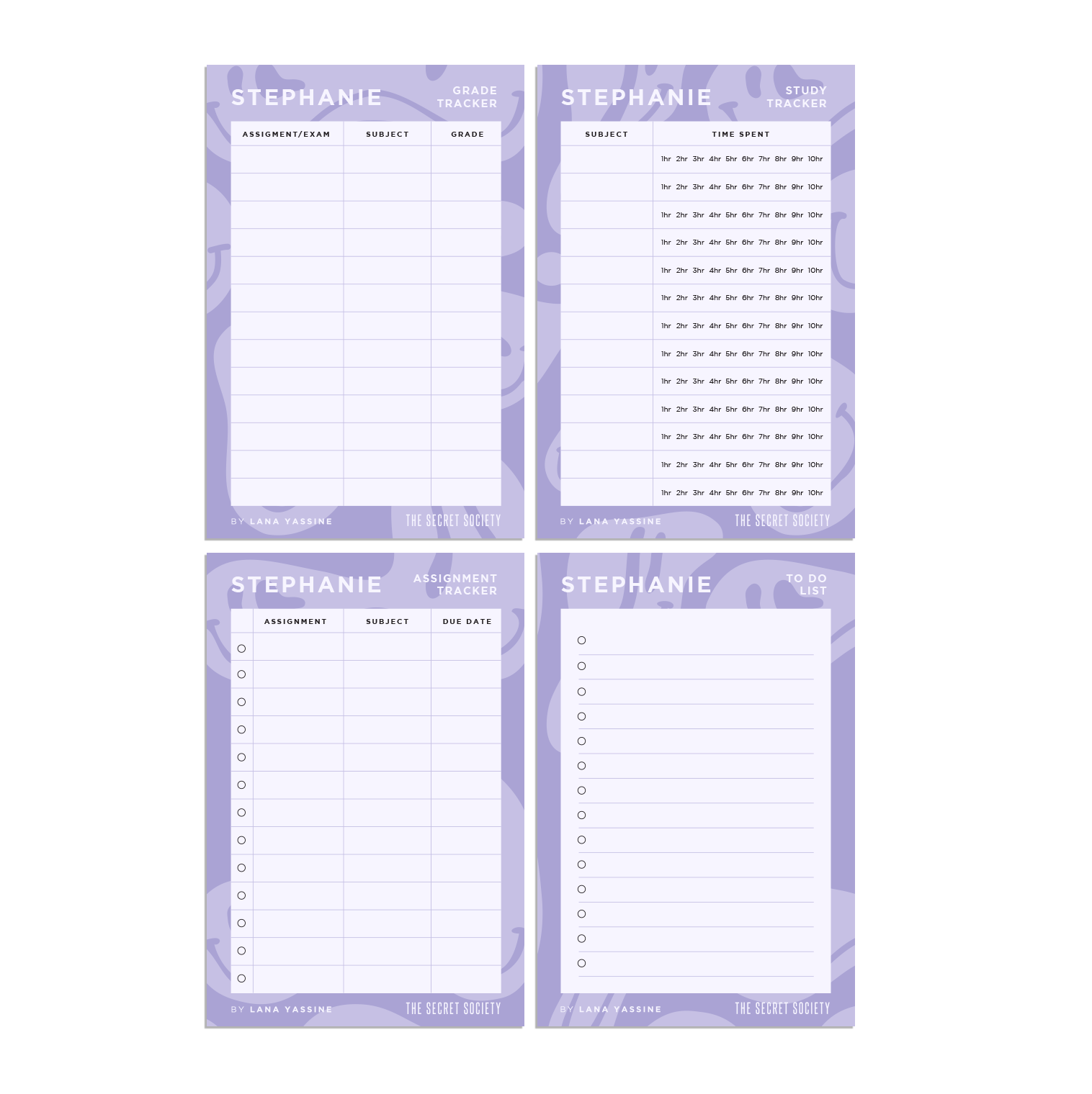 Smiley Student Study Desk Planner | The Secret Society