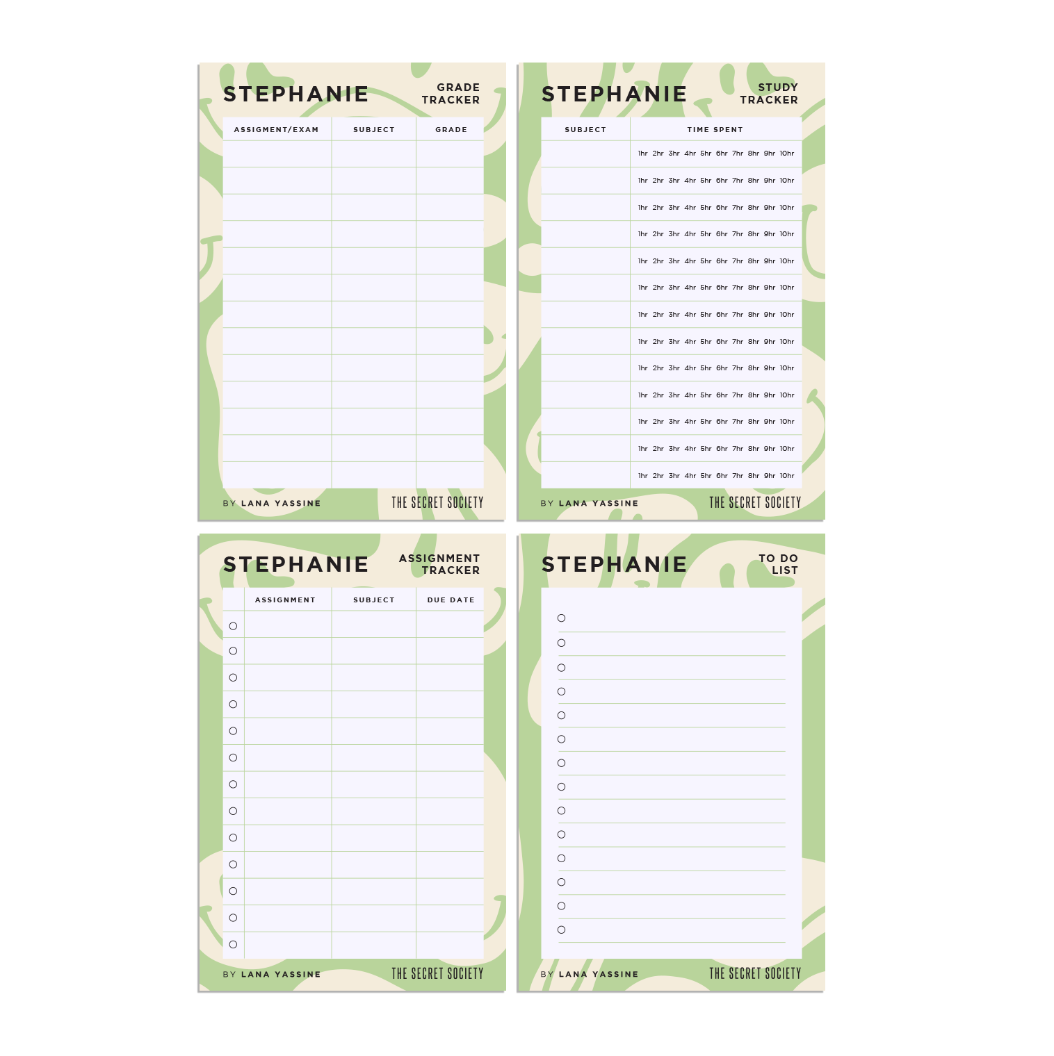 Smiley Student Study Desk Planner | The Secret Society