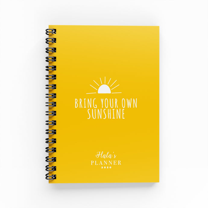 Sunshine Yellow Weekly Planner - By Lana Yassine