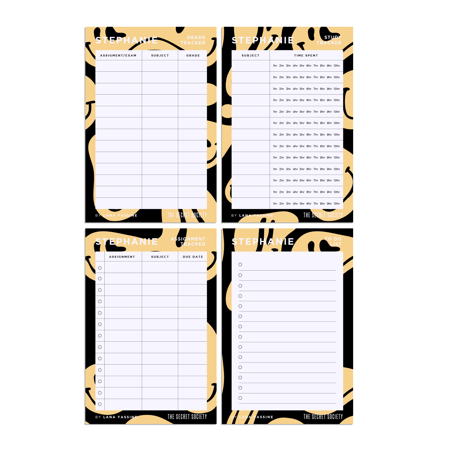 Smiley Student Study Desk Planner | The Secret Society