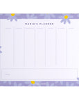 Flowers Weekly Desk Planner