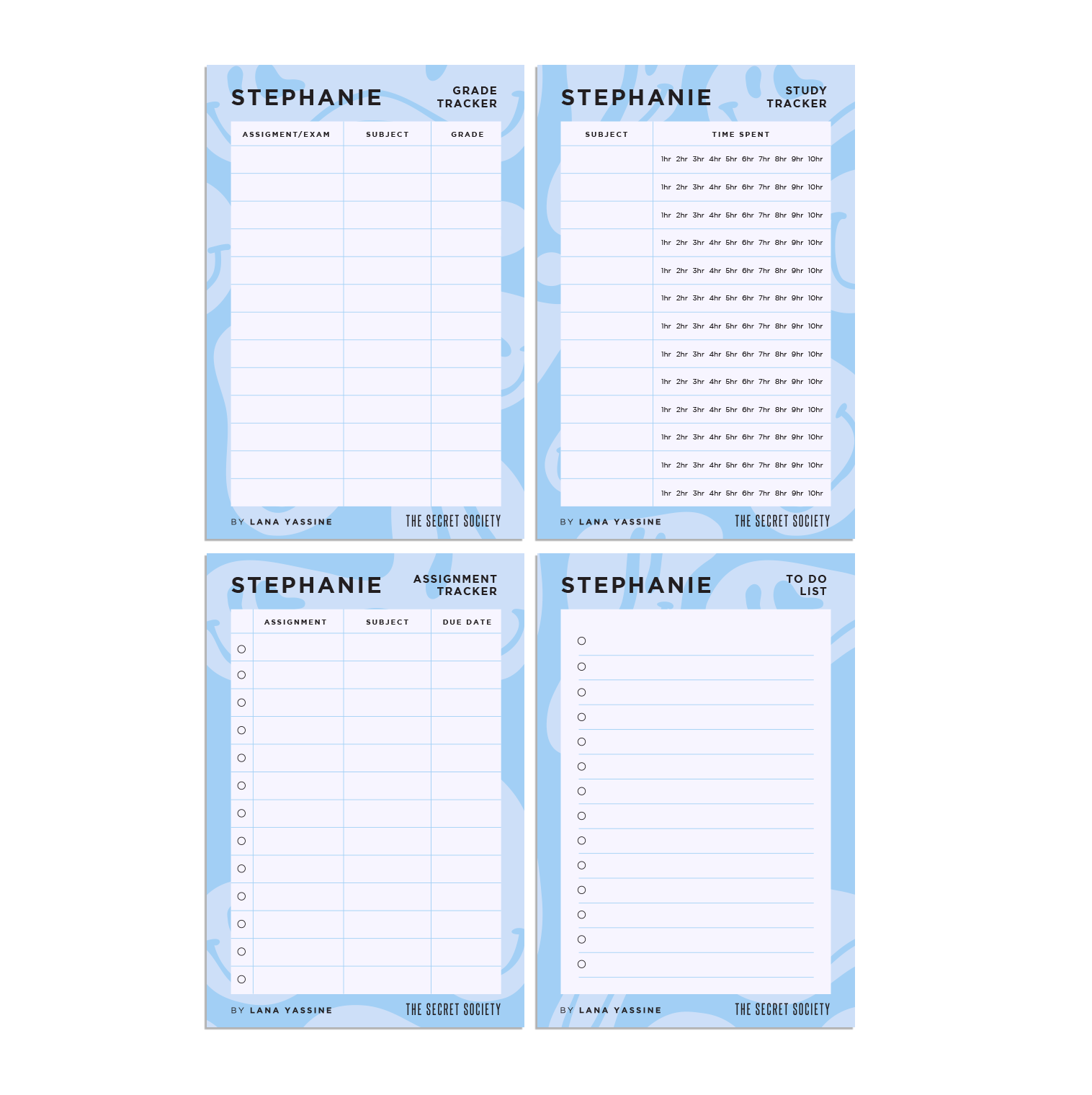 Smiley Student Study Desk Planner | The Secret Society