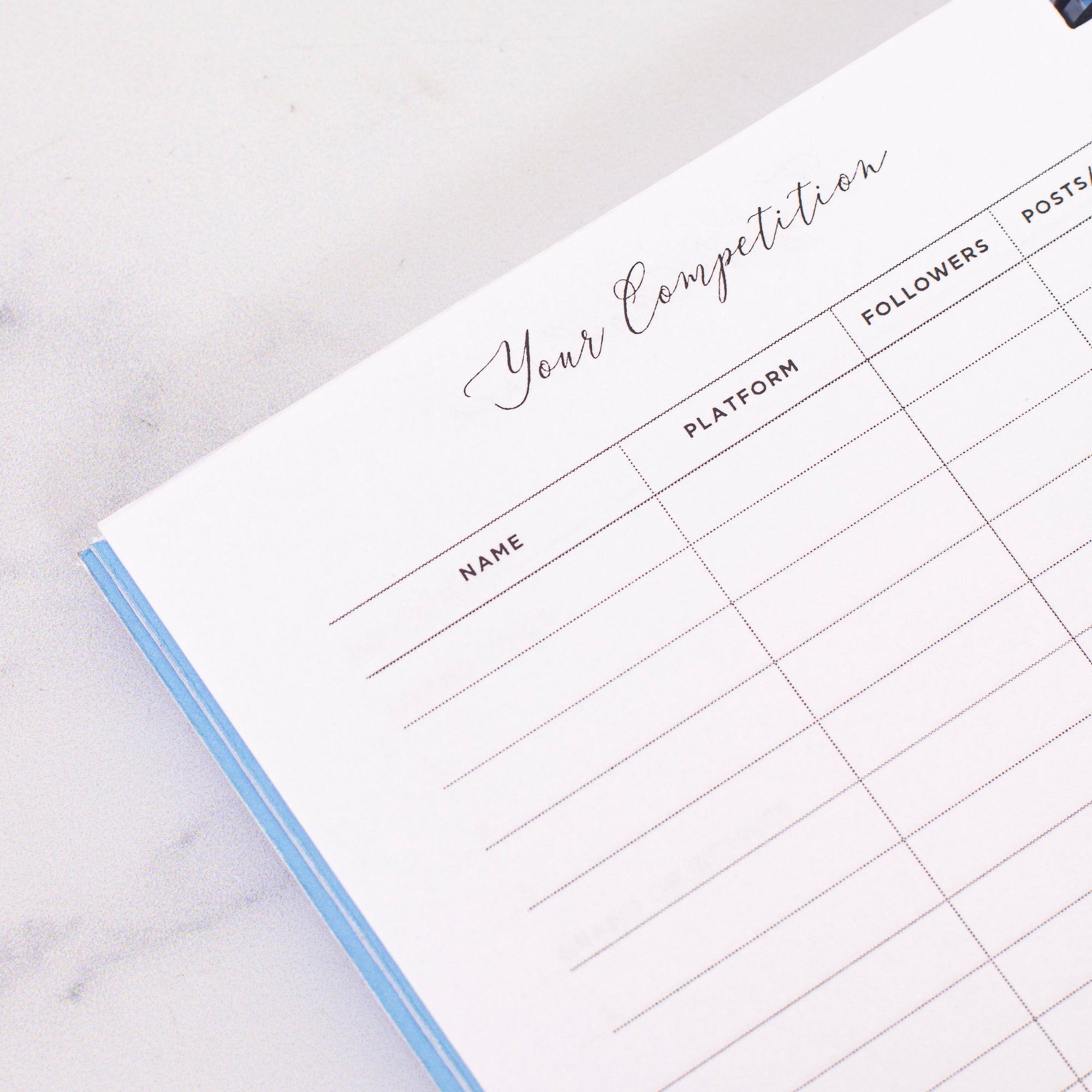 Social Media A6 Foil Planner