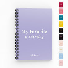 Load image into Gallery viewer, My Favorite Memories A6 Lined Notebook
