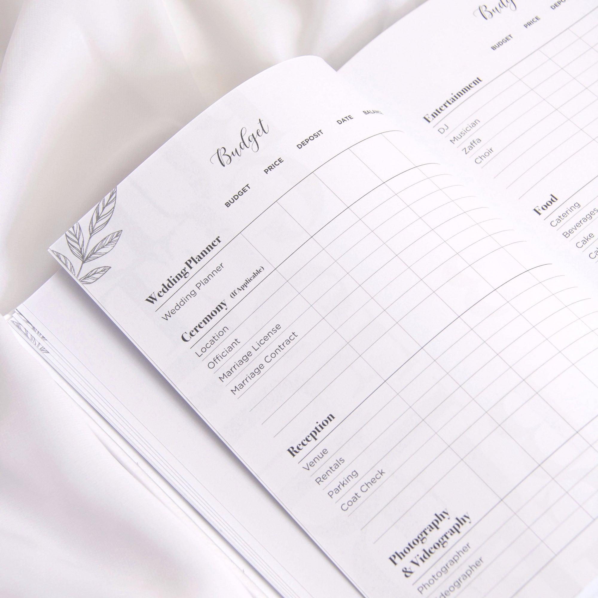 "I Do" Wedding Planner with Gold Foil