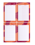 Colorful Student Study Desk Planner