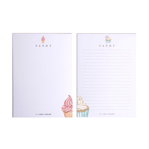 Personalized Desserts Note Pad - By Lana Yassine