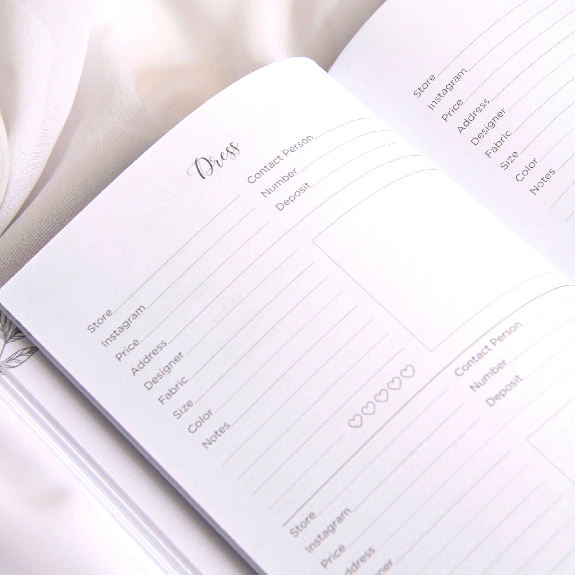 "I Do" Leather Wedding Planner with Gold Foil