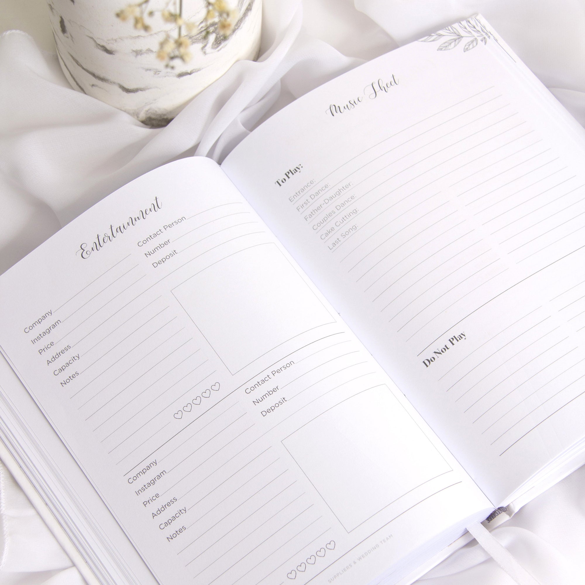 "I Do" Wedding Planner with Gold Foil