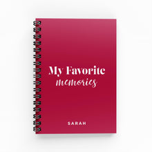 Load image into Gallery viewer, My Favorite Memories A6 Lined Notebook
