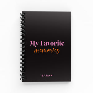 My Favorite Memories A6 Lined Notebook