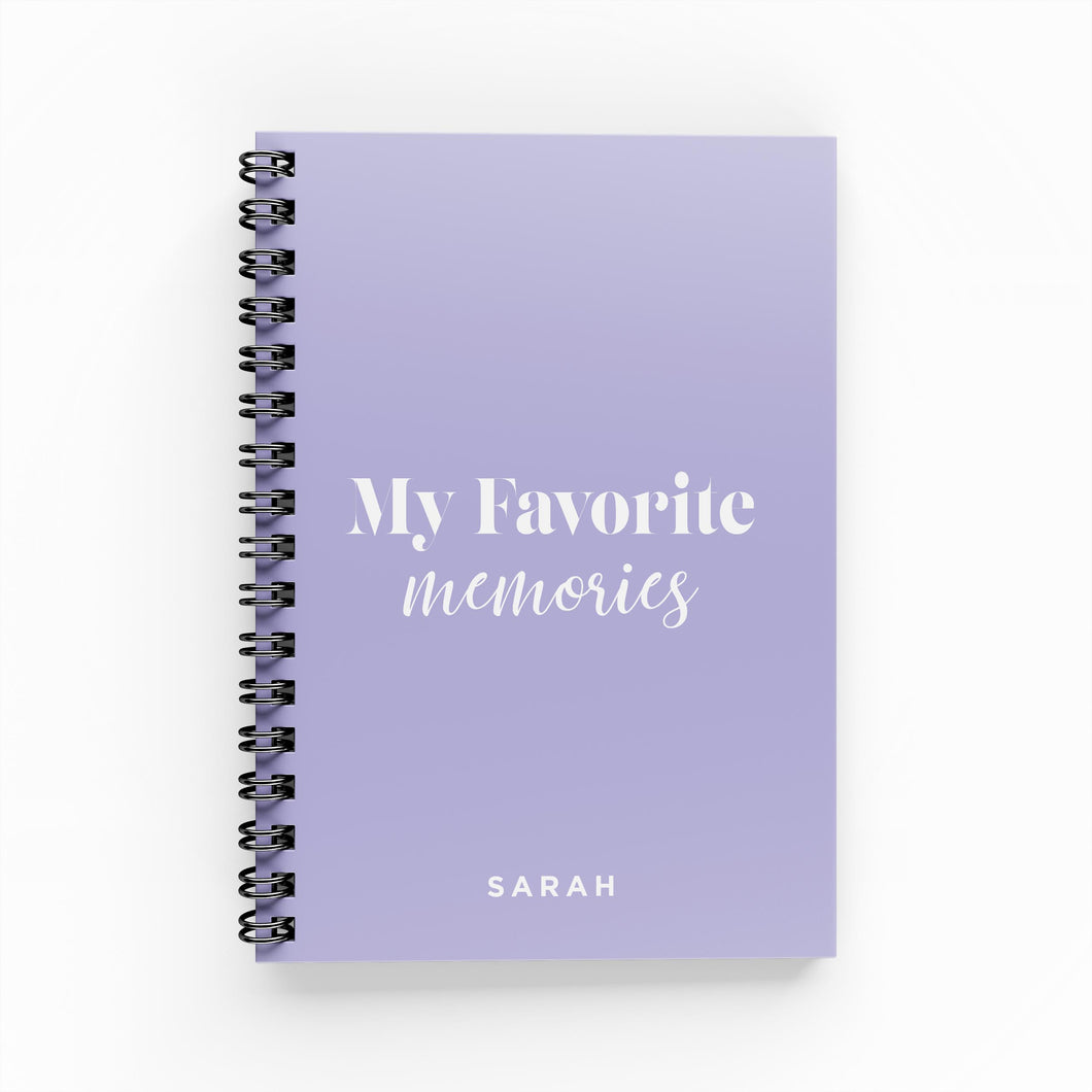 My Favorite Memories A6 Lined Notebook
