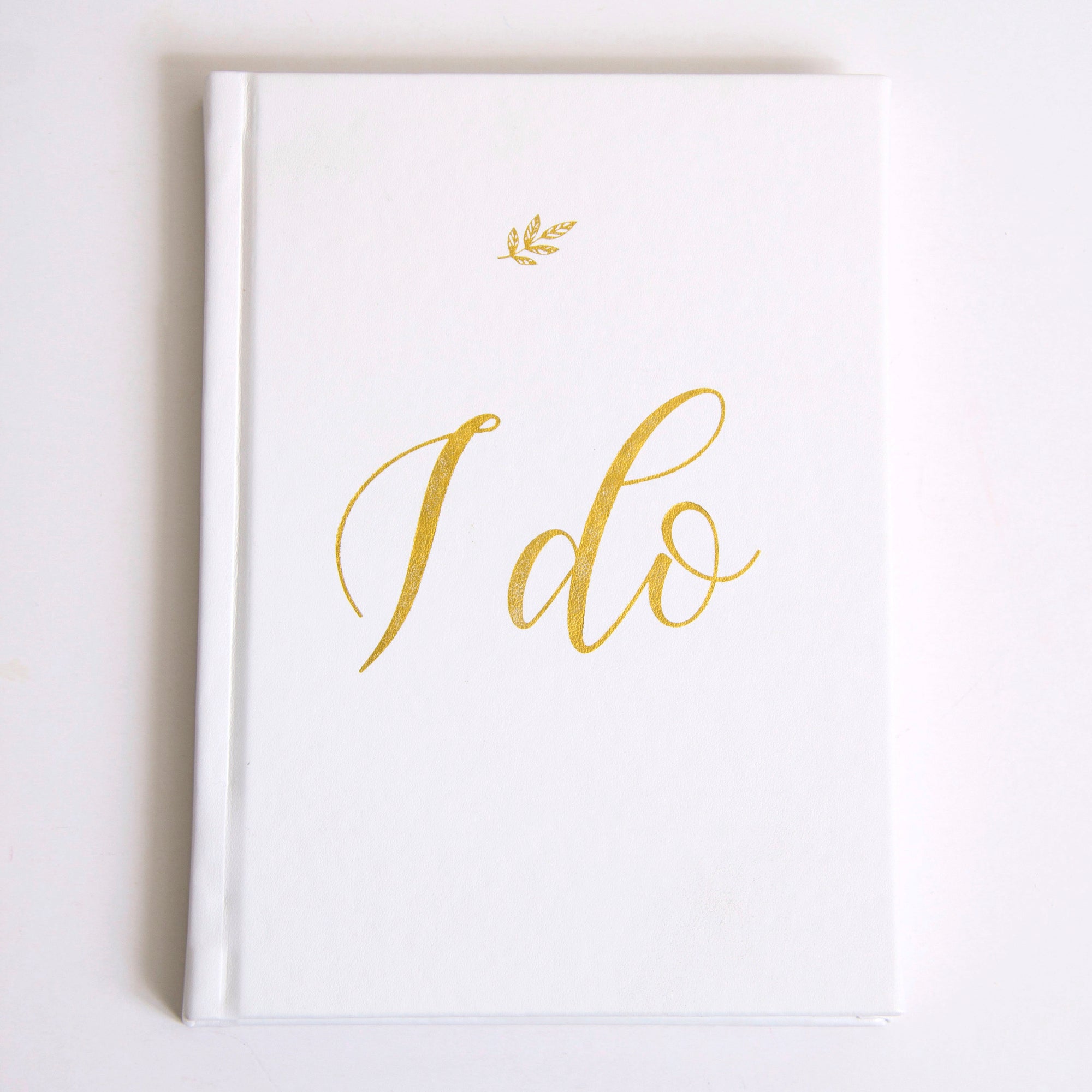 "I Do" Leather Wedding Planner with Gold Foil