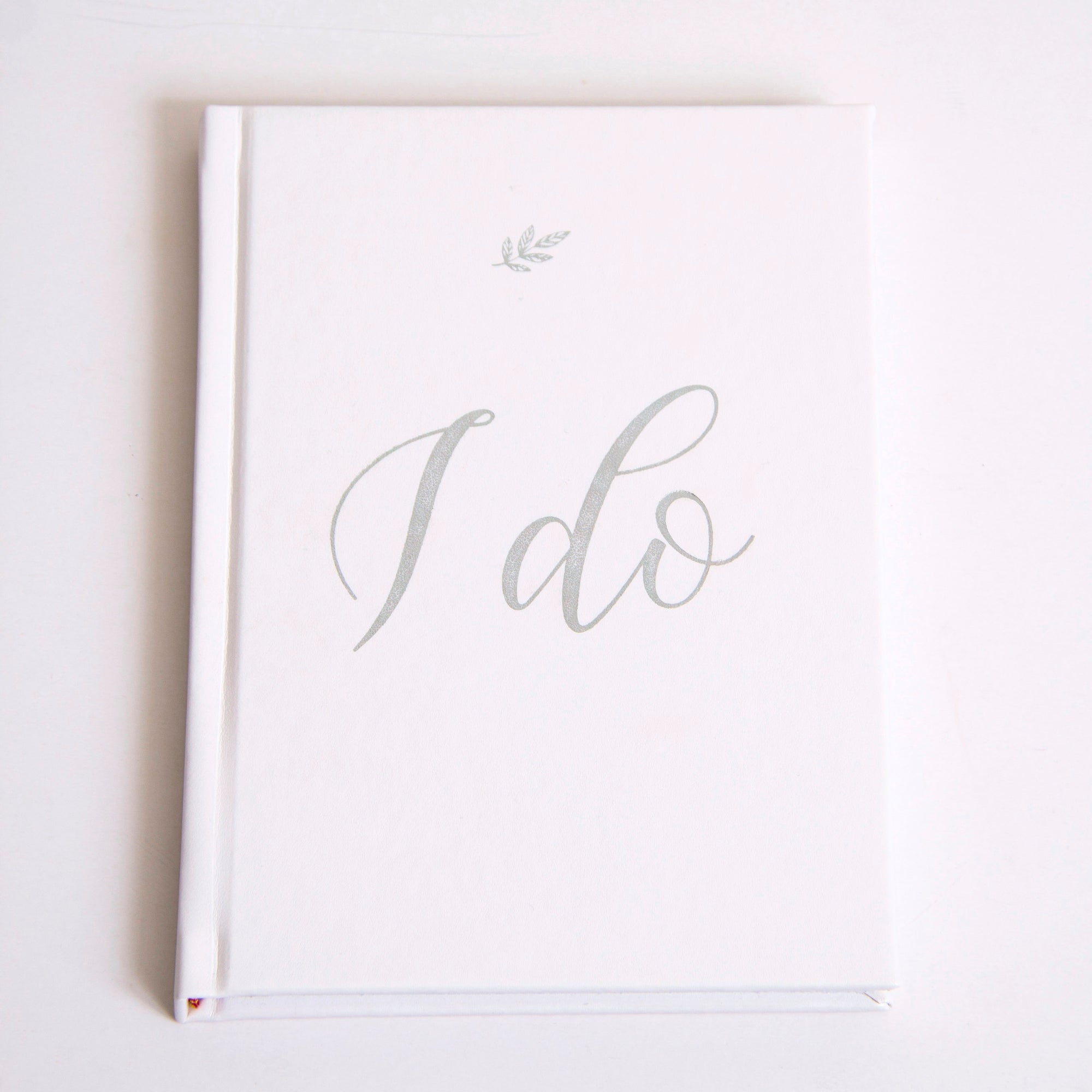 "I Do" Leather Wedding Planner with Silver Foil