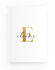 Classy Initial Lined Notebook