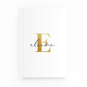 Classy Initial Lined Notebook