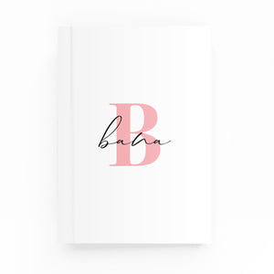Classy Initial Lined Notebook