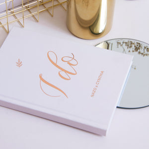 "I Do" Wedding Planner with Rose Gold Foil