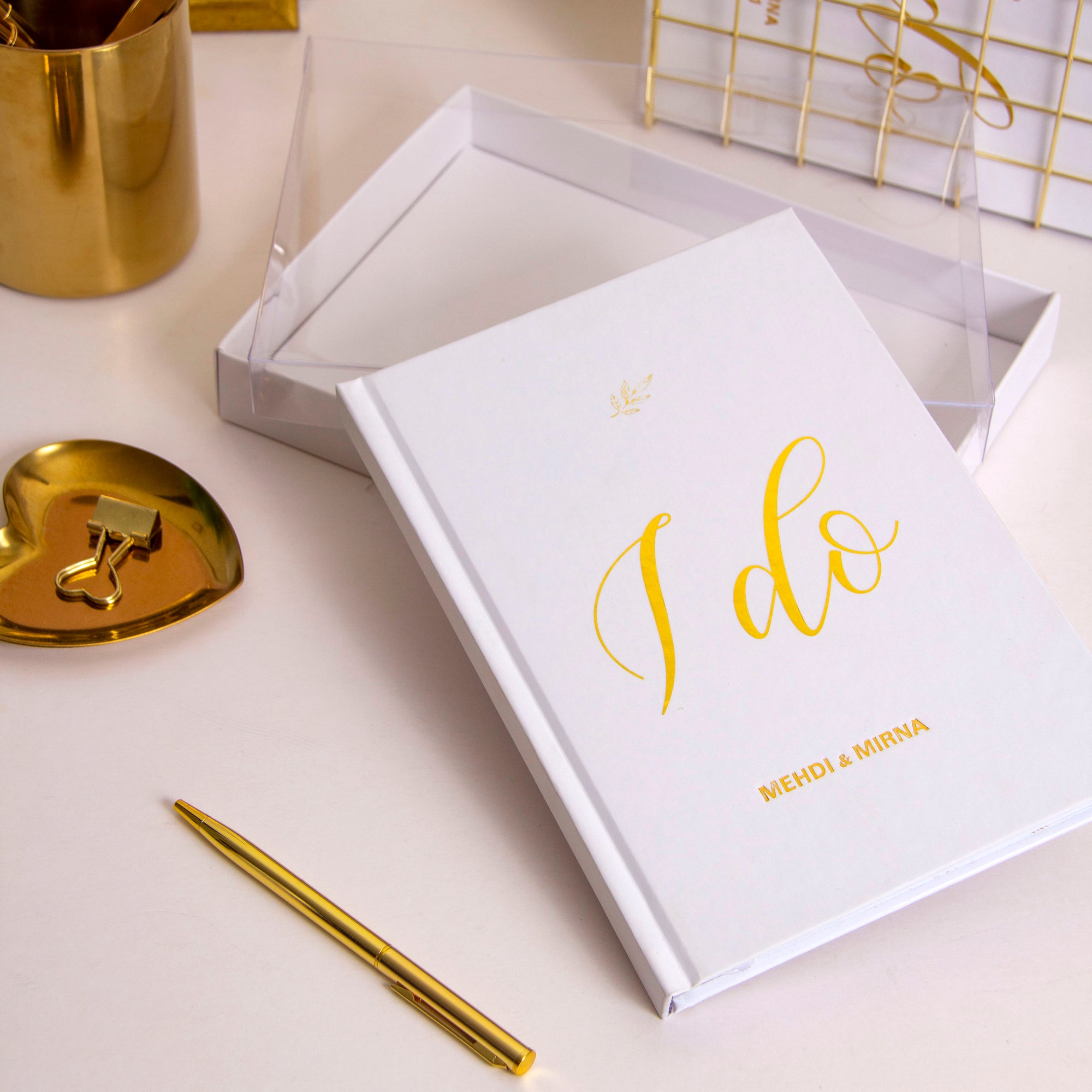 "I Do" Wedding Planner with Gold Foil