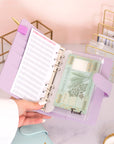 Zipper Bag A6 for Money Budget Binder