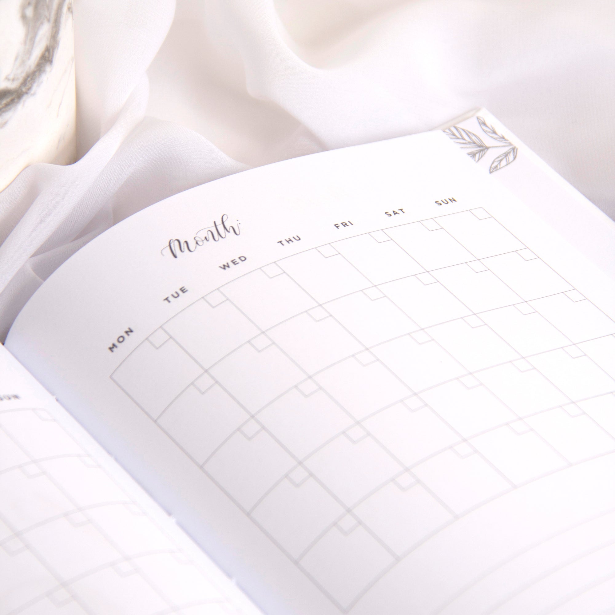 "I Do" Leather Wedding Planner with Rose Gold Foil