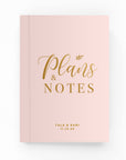 Wedding Plans & Notes Lined Notebook
