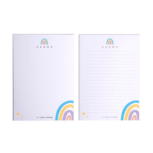 Personalized Rainbow Note Pad - By Lana Yassine