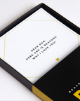 Black & Gold Reasons Why I Love You Box - By Lana Yassine