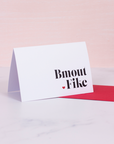 "Bmout Fike" Mini Greeting Card
