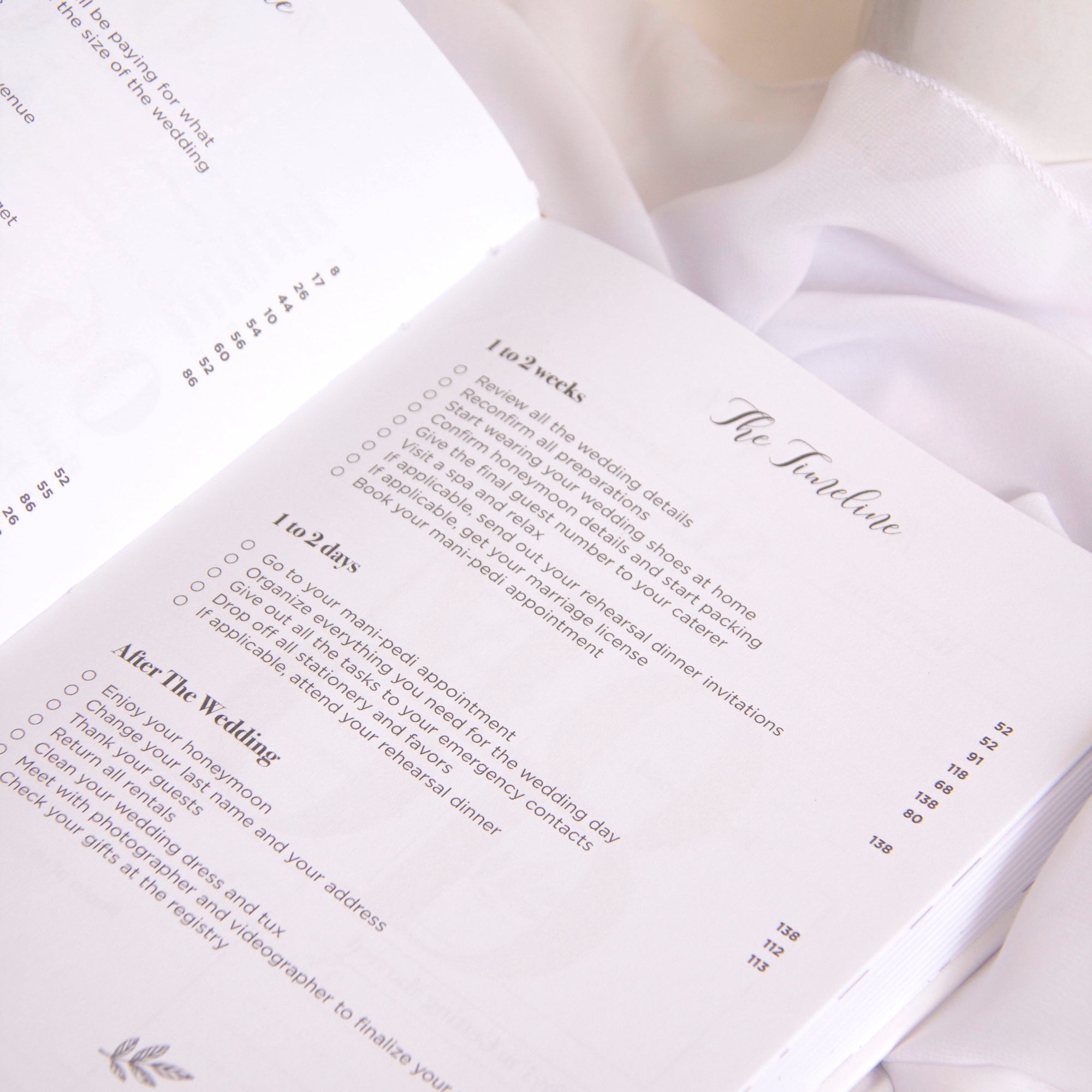 "I Do" Leather Wedding Planner with Rose Gold Foil