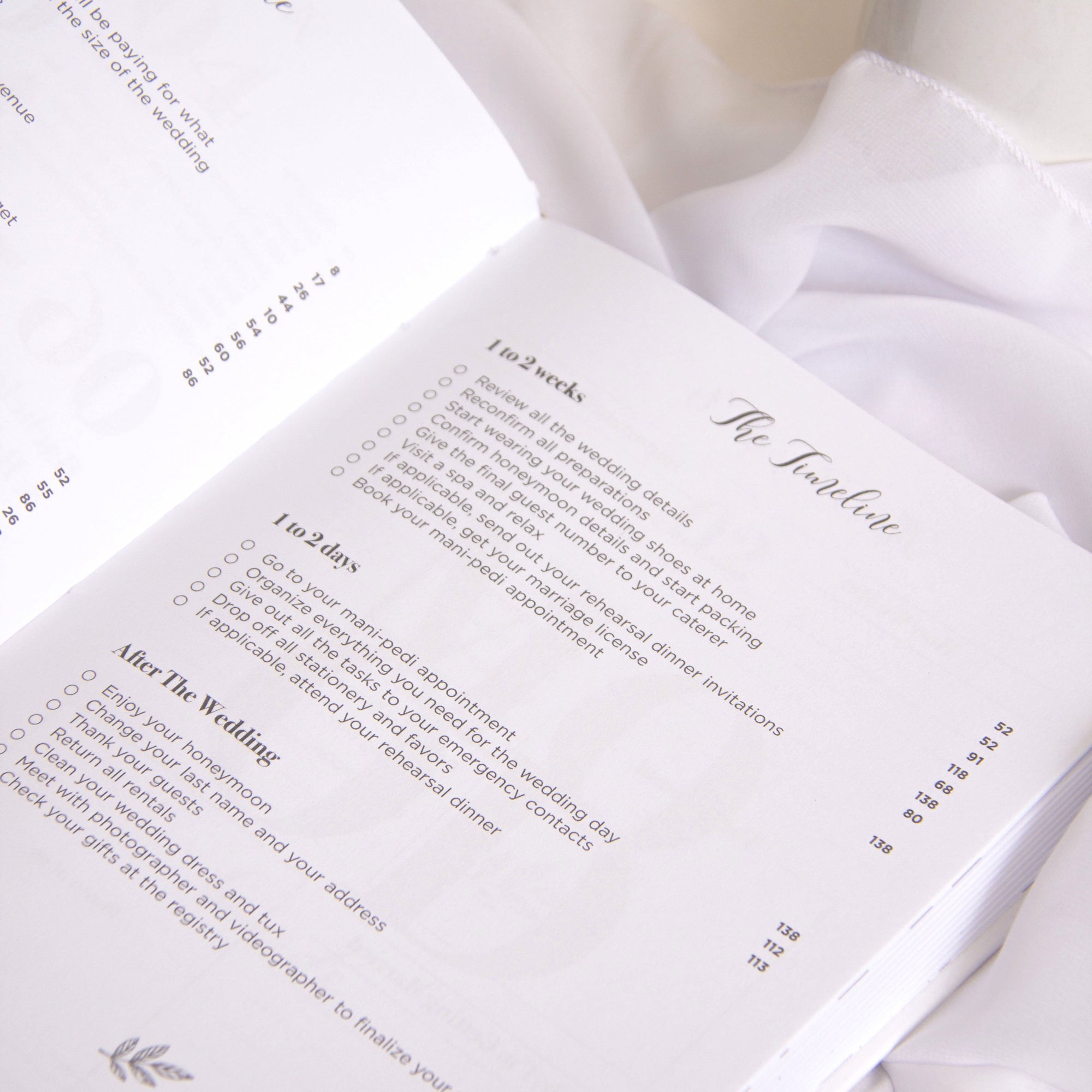 "I Do" Leather Wedding Planner with Silver Foil